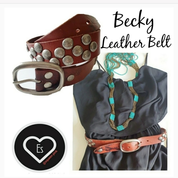 ??Vintage Style Geniune Leather Belt